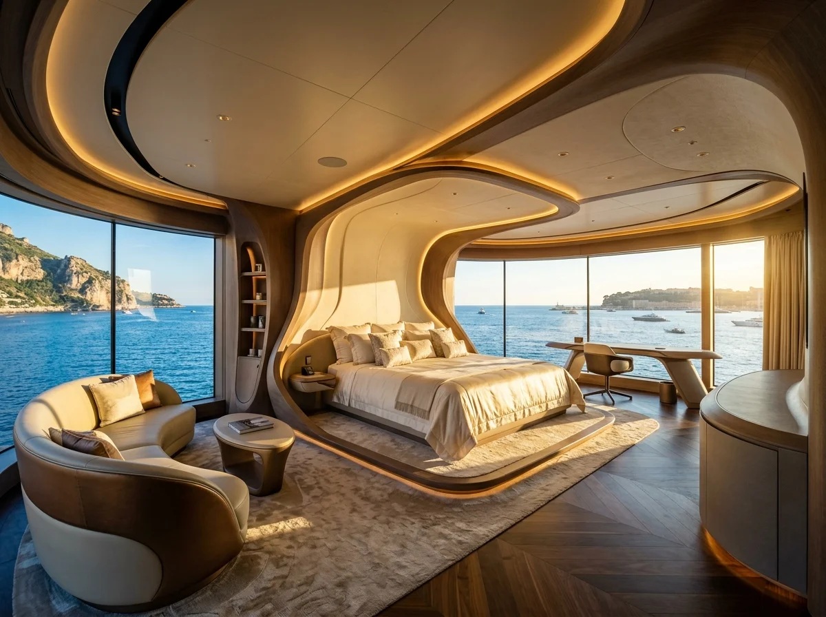 Feadship Project 1010 - Architectural Interior Salon