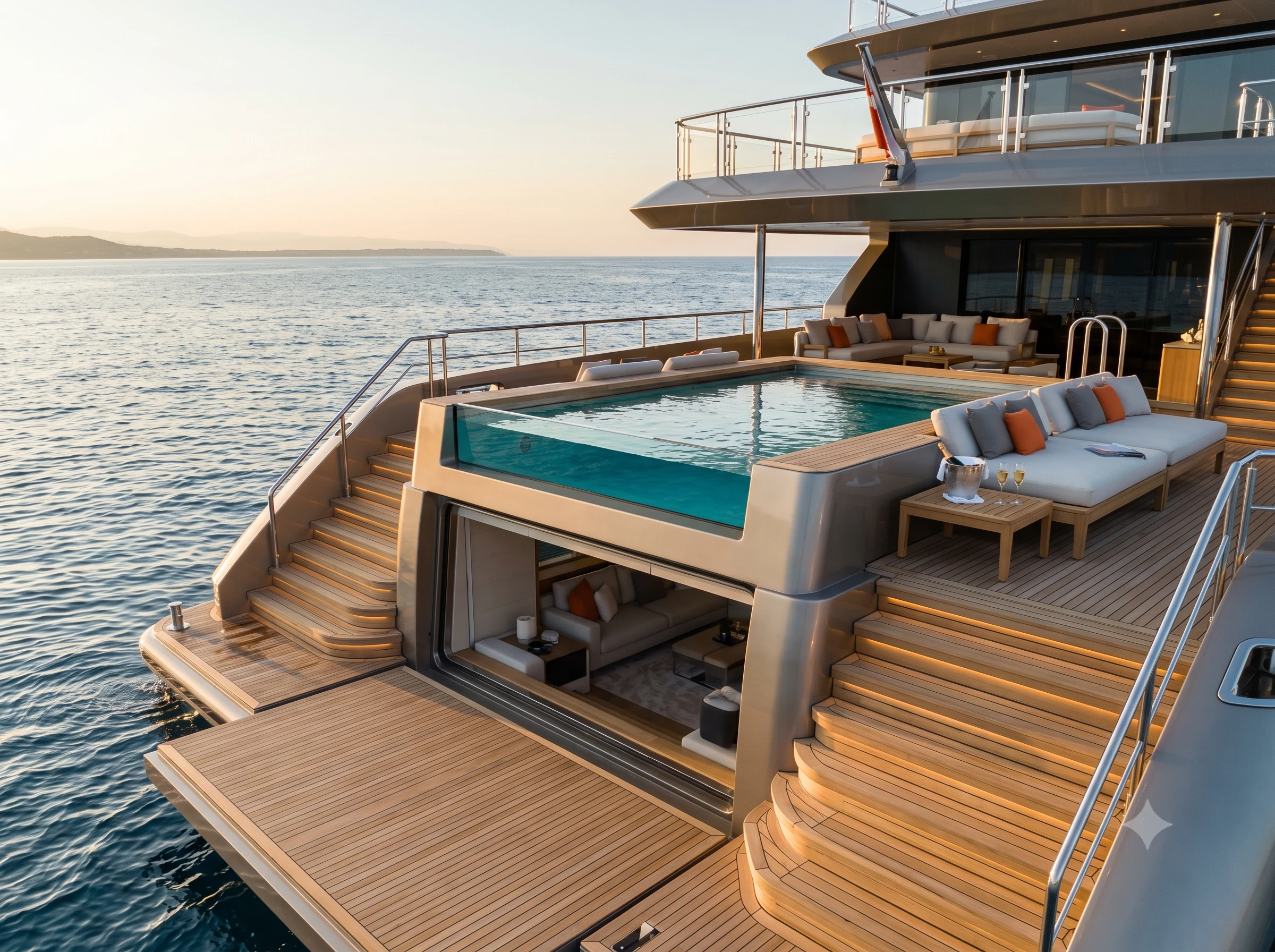 Heesen Project Oslo 24 - Sundeck & Infinity Pool