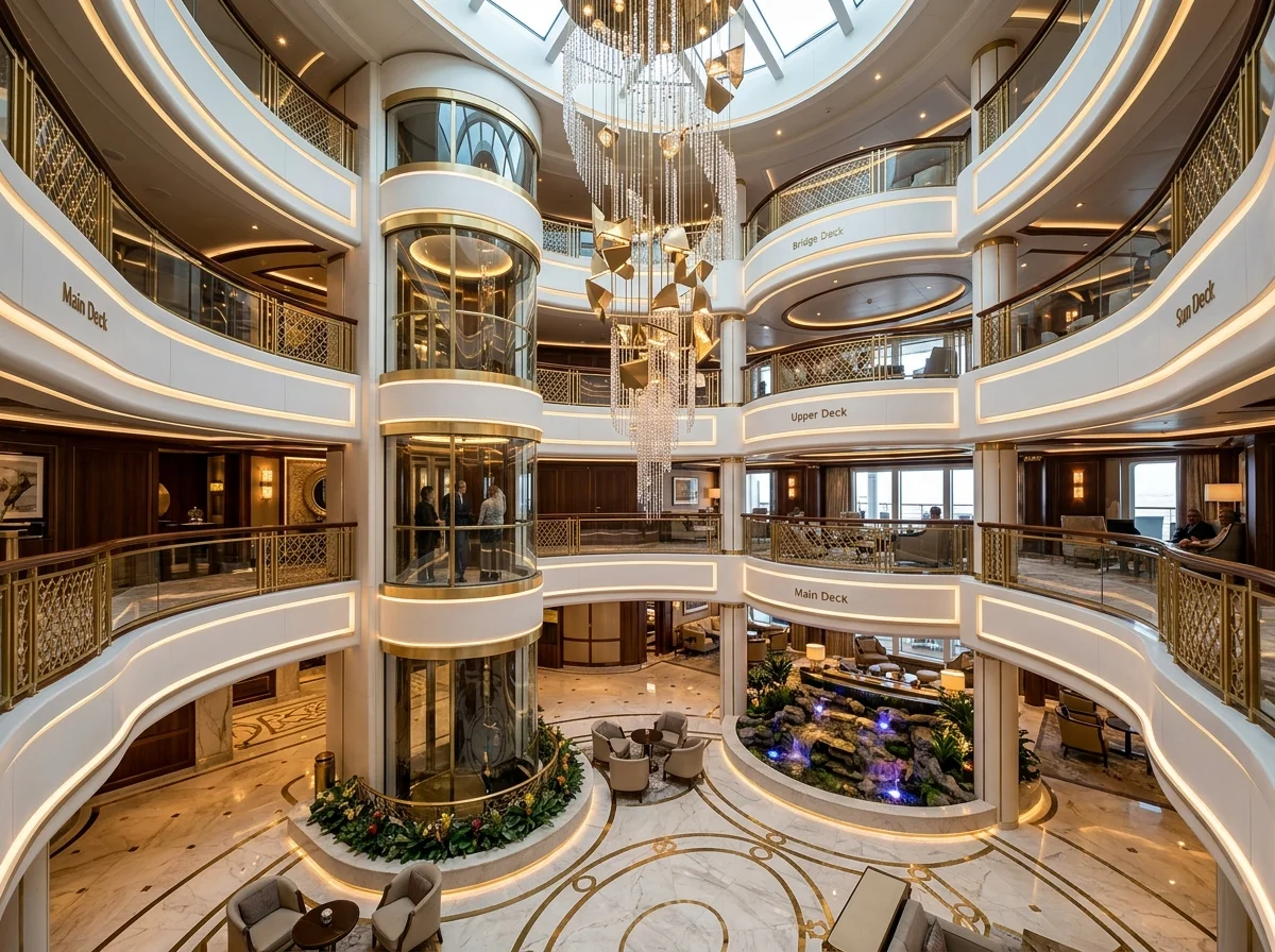 Lürssen Opera - Central Atrium & Grand Stateroom